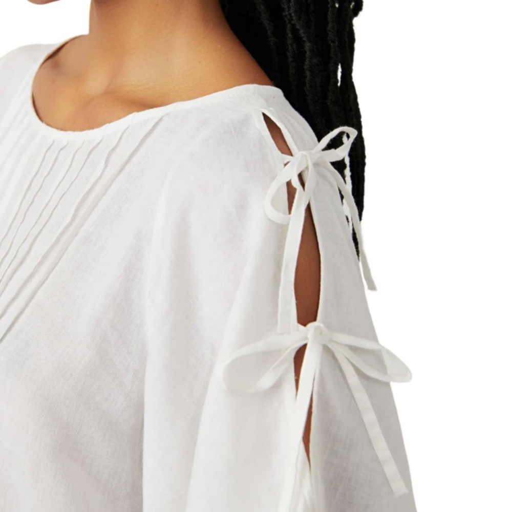 FREE PEOPLE Lilia Pintuck NWT shirt sz XS - Picture 3 of 6